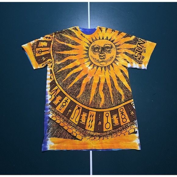 Liquid Blue Sun & Moon AOP T Shirt Medium 1992 Official Reprint All Over Print - Picture 1 of 11